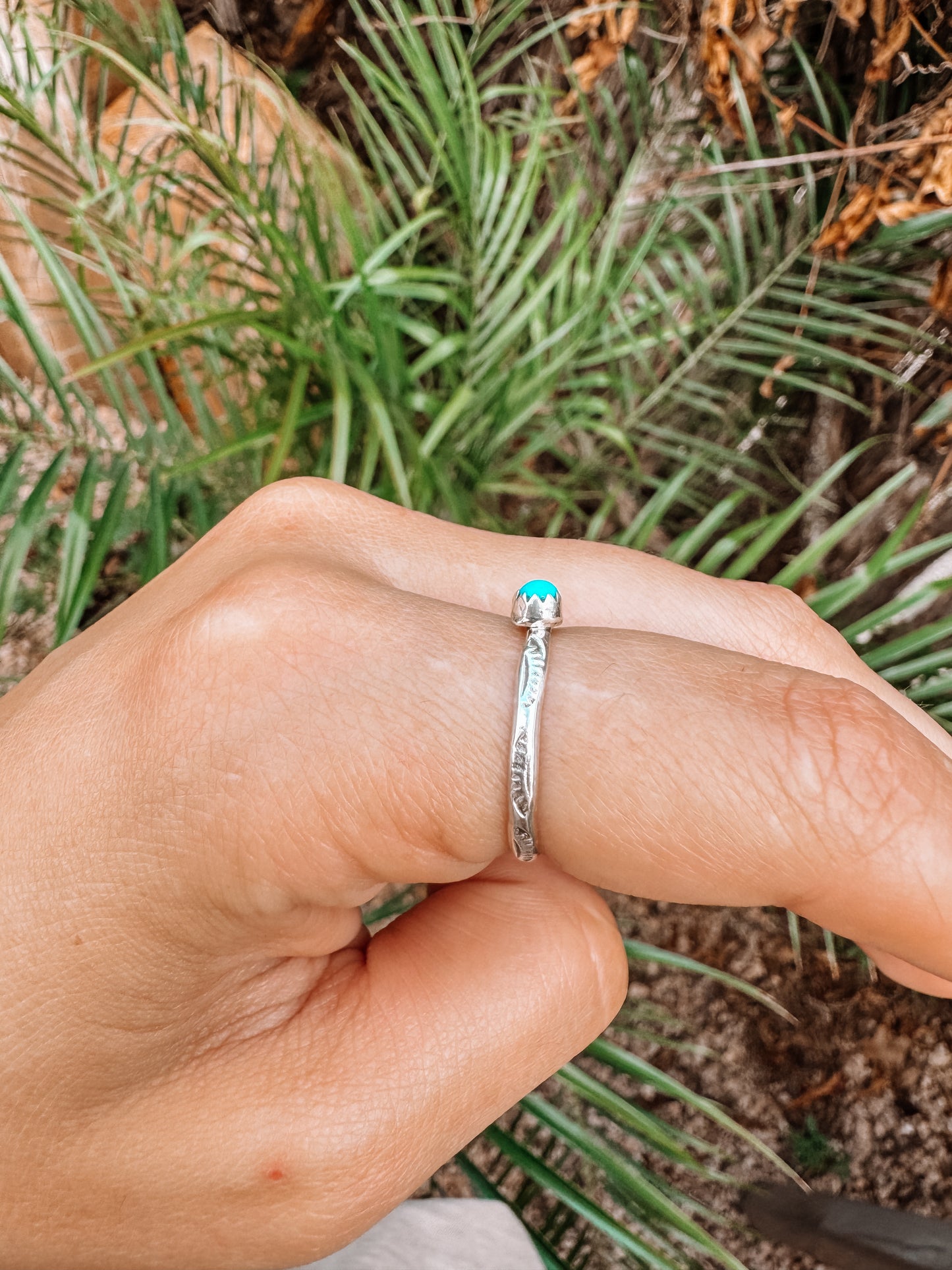 Birch Turquoise Rings