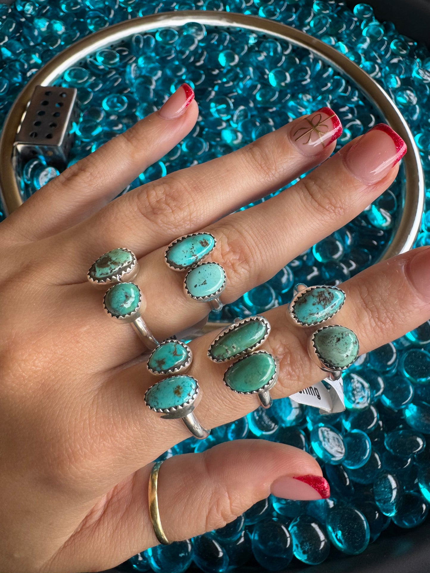 Broome 2 Stone Turquoise Rings