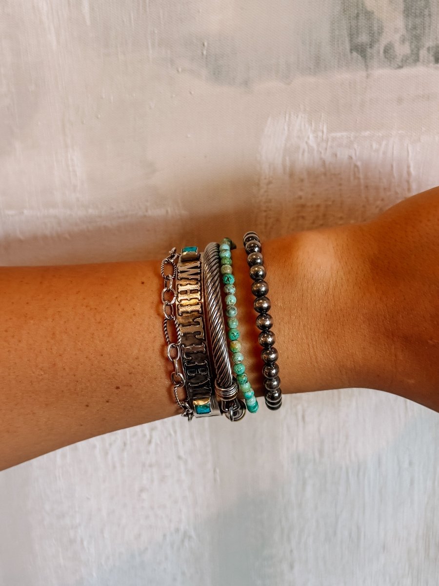 6mm Sterling Silver Pearl Bracelet - Horseshoe J & Co.