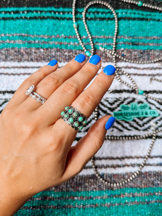 Willy-Nilly Turquoise Ring