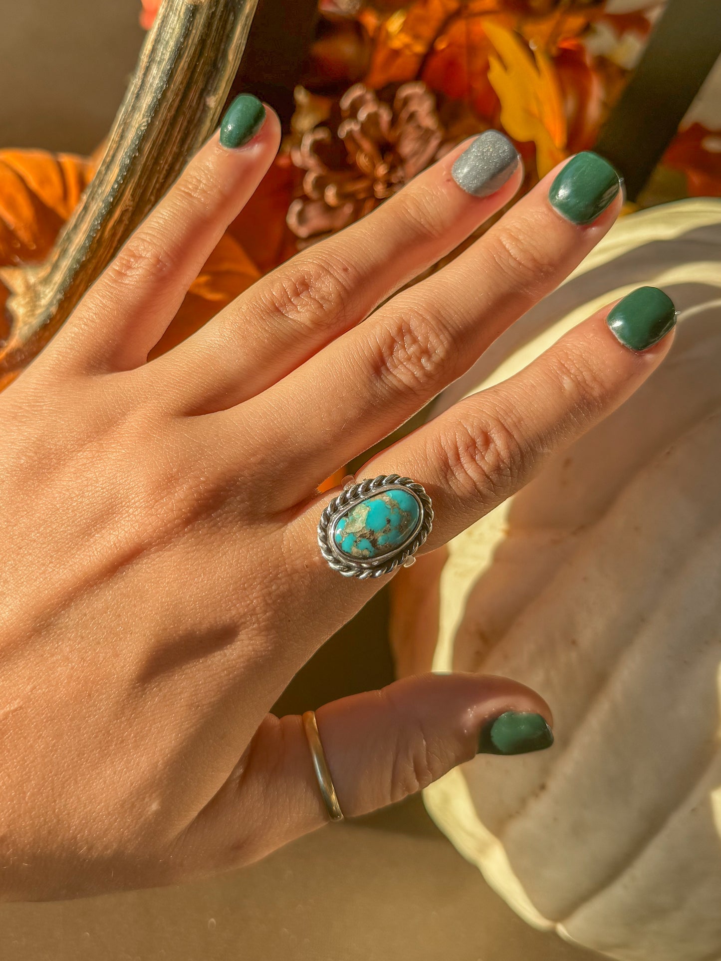 Silas Turquoise Ring (Adjustable)