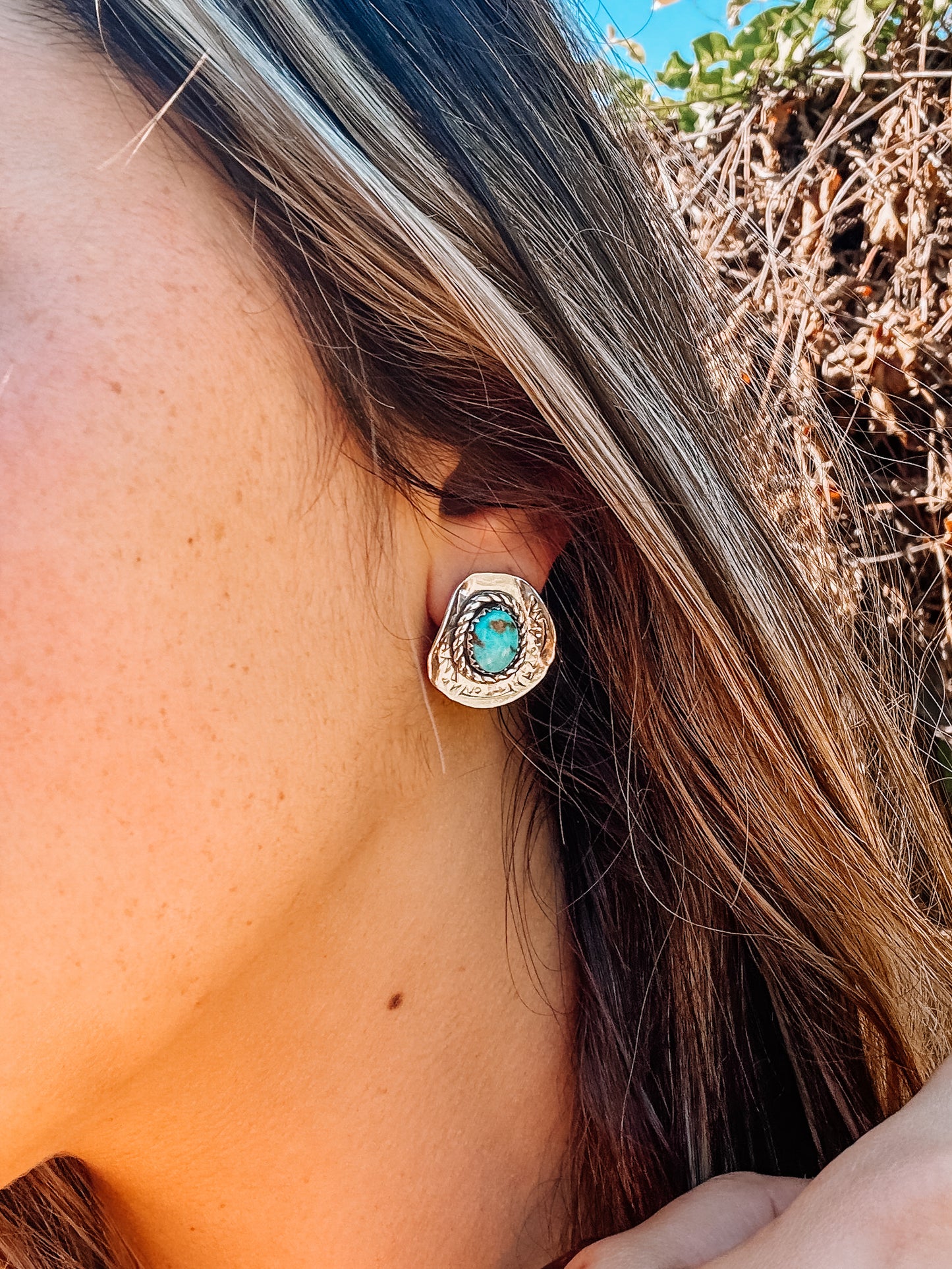 Turquoise Cowboy Hat Studs