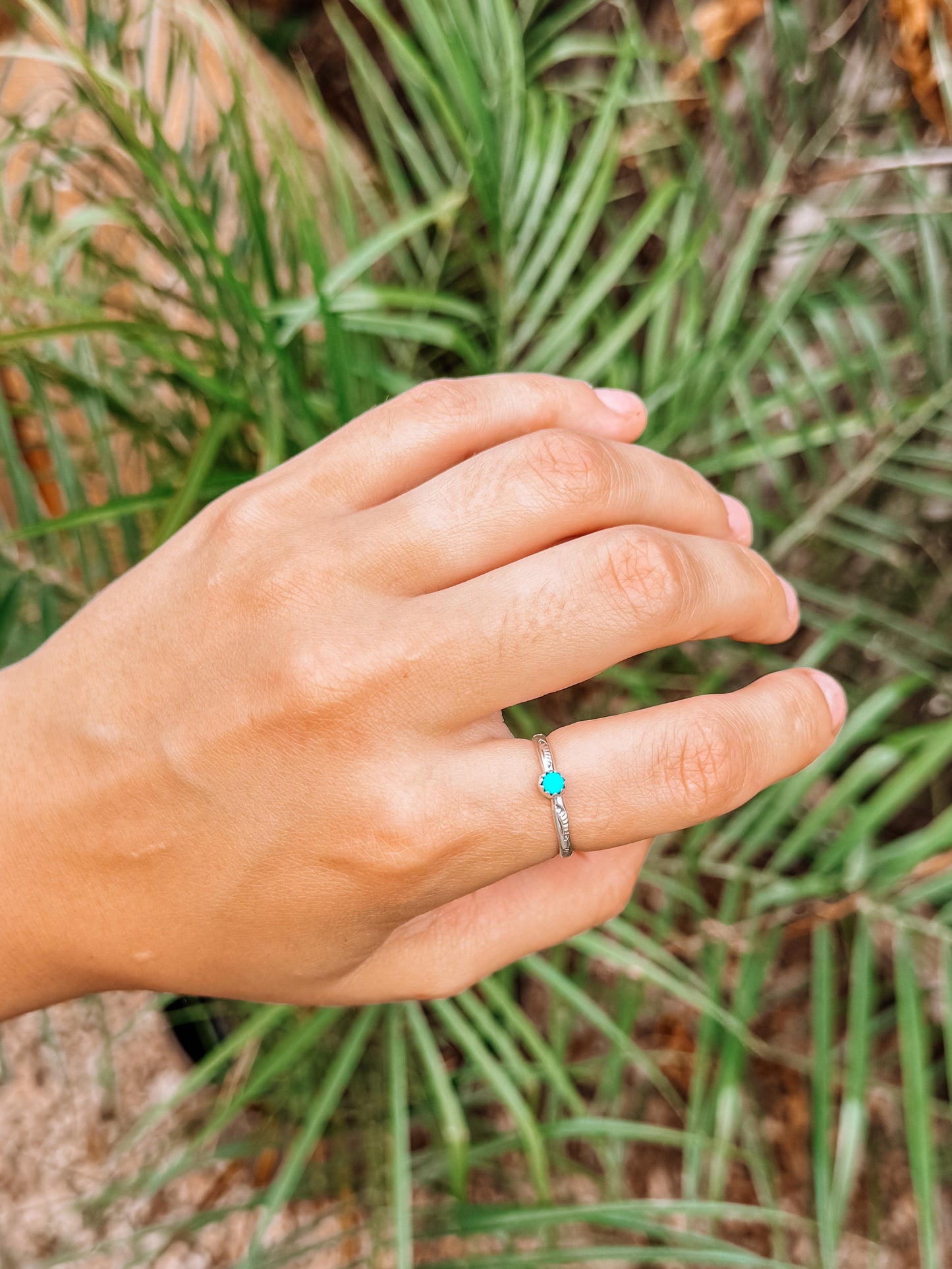 Birch Turquoise Rings