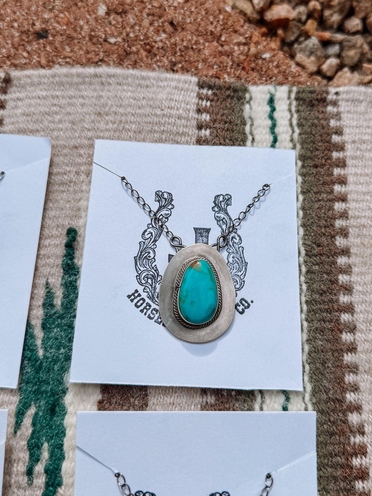 Navajo Stamped Turquoise Necklaces