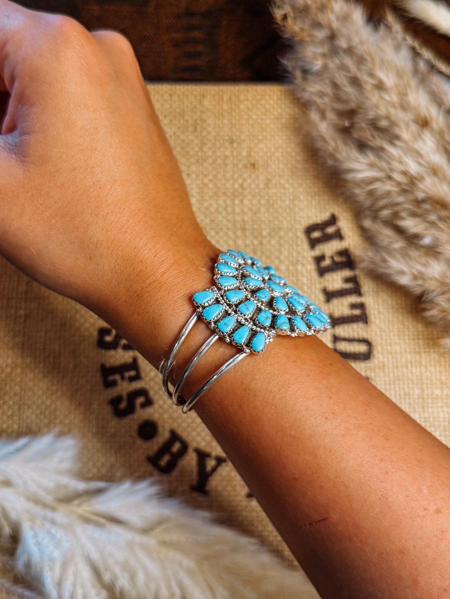 Chacon Turquoise Cuff Bracelet