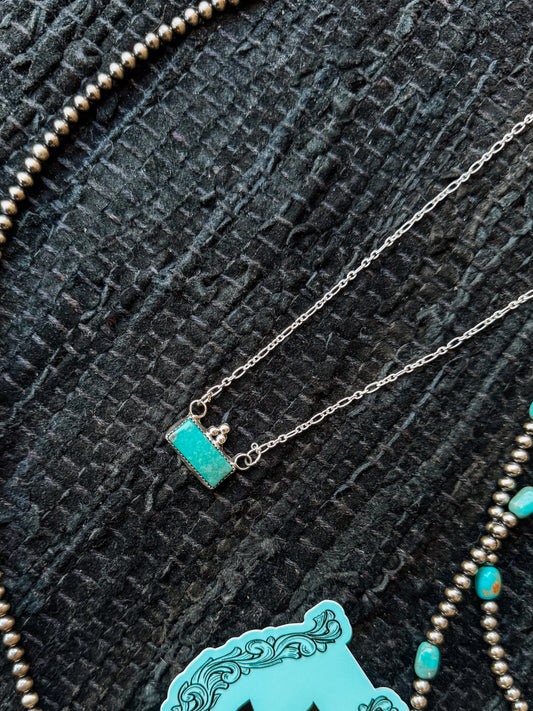 Boyd Turquoise Bar Necklace