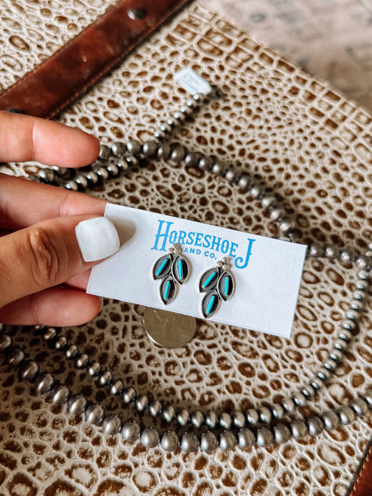 Alvord Turquoise Stud Earrings