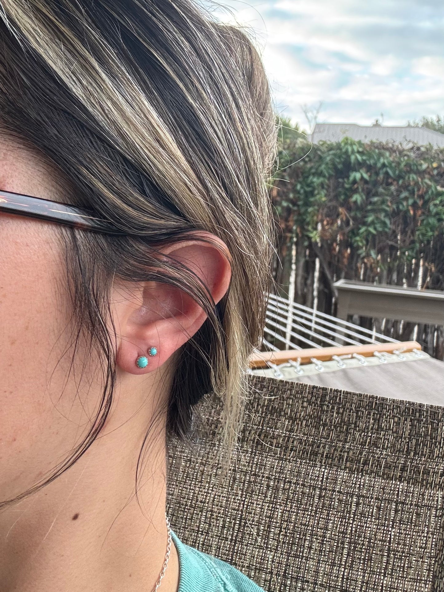 4mm Turquoise Studs