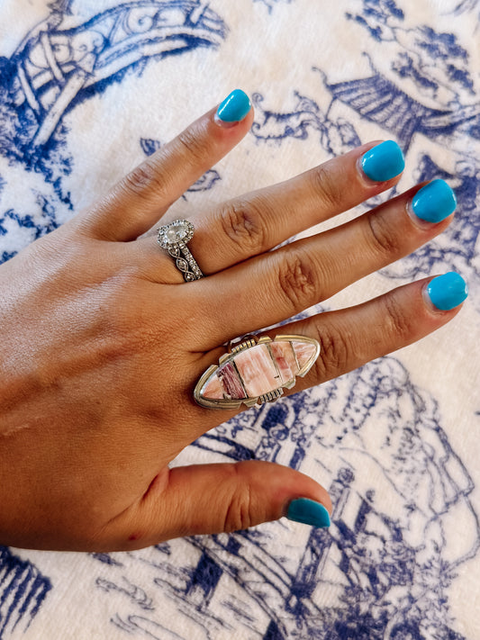 Latexo Rhodochrosite Ring