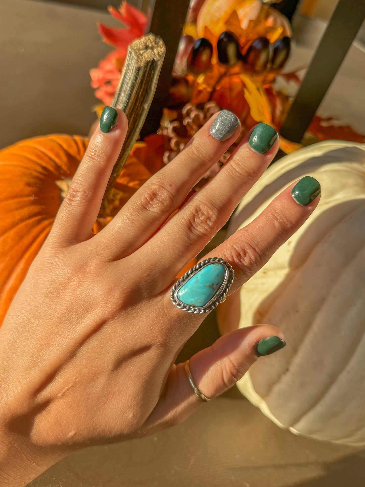 Silas Turquoise Ring (Adjustable)