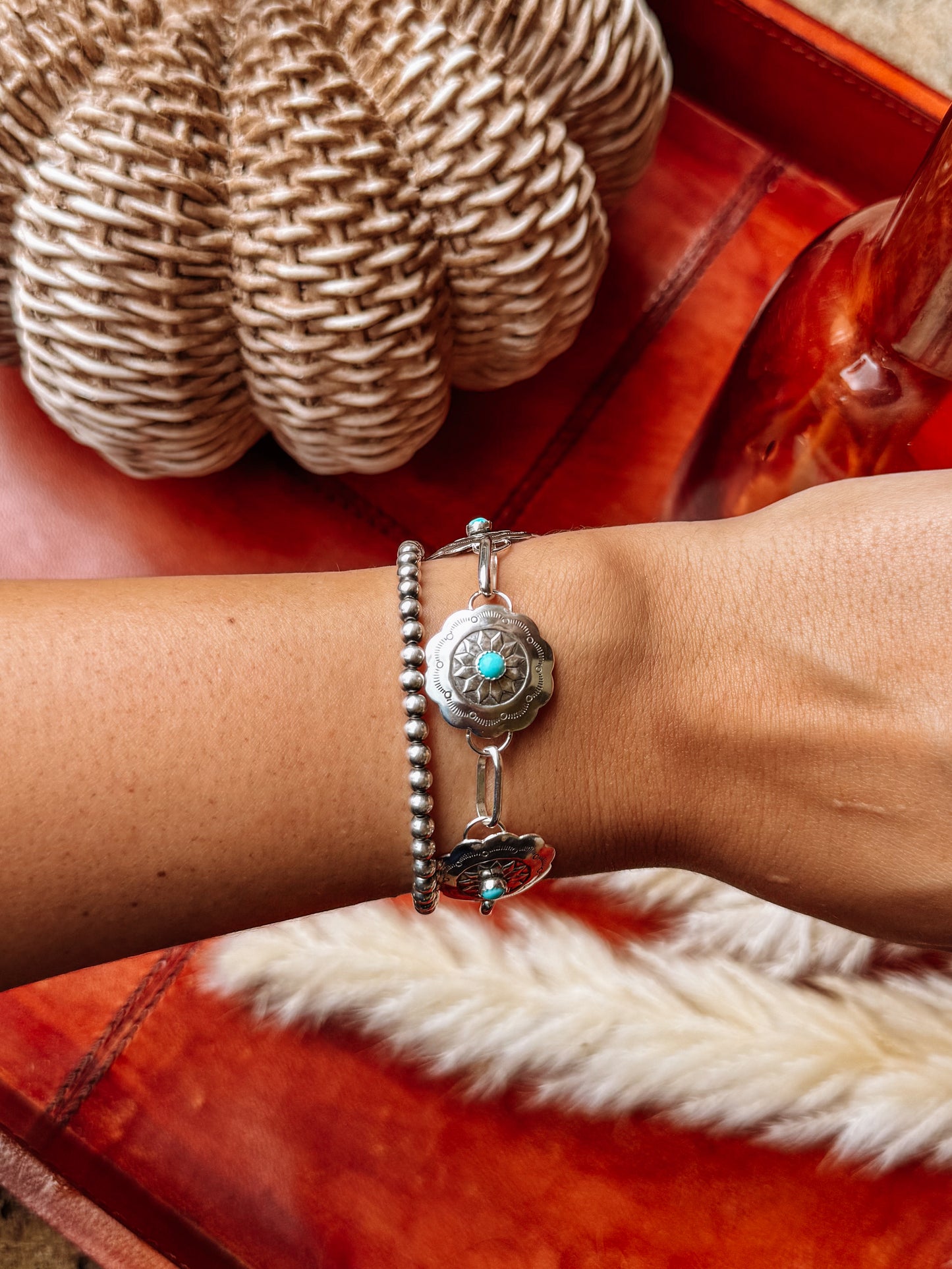 Blair Turquoise Concho Bracelet