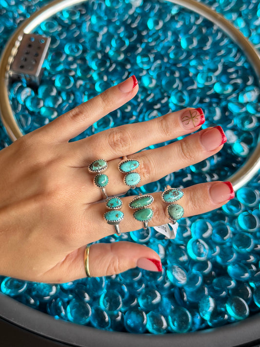 Broome 2 Stone Turquoise Rings