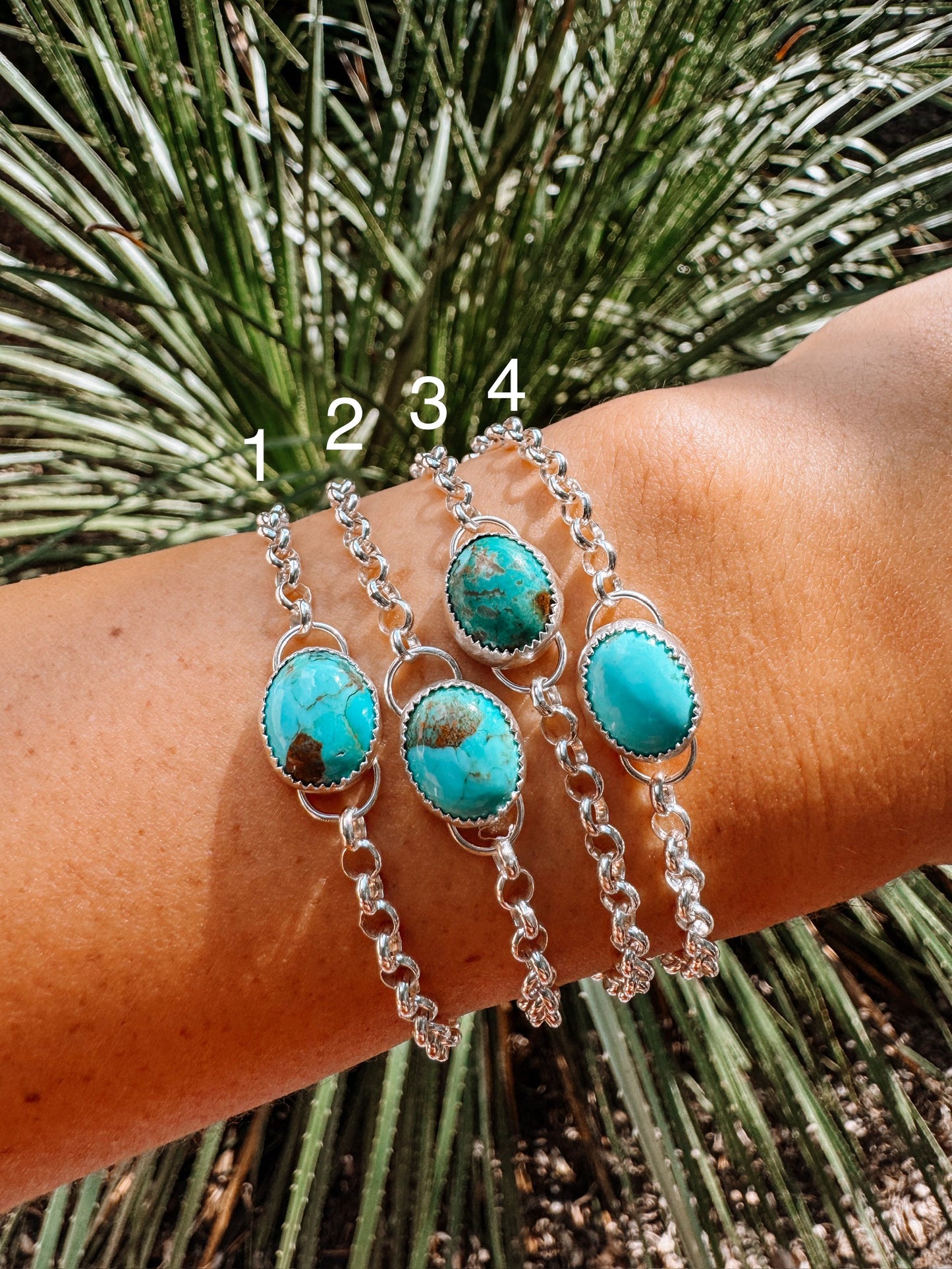 Atoka Turquoise Chain Bracelet