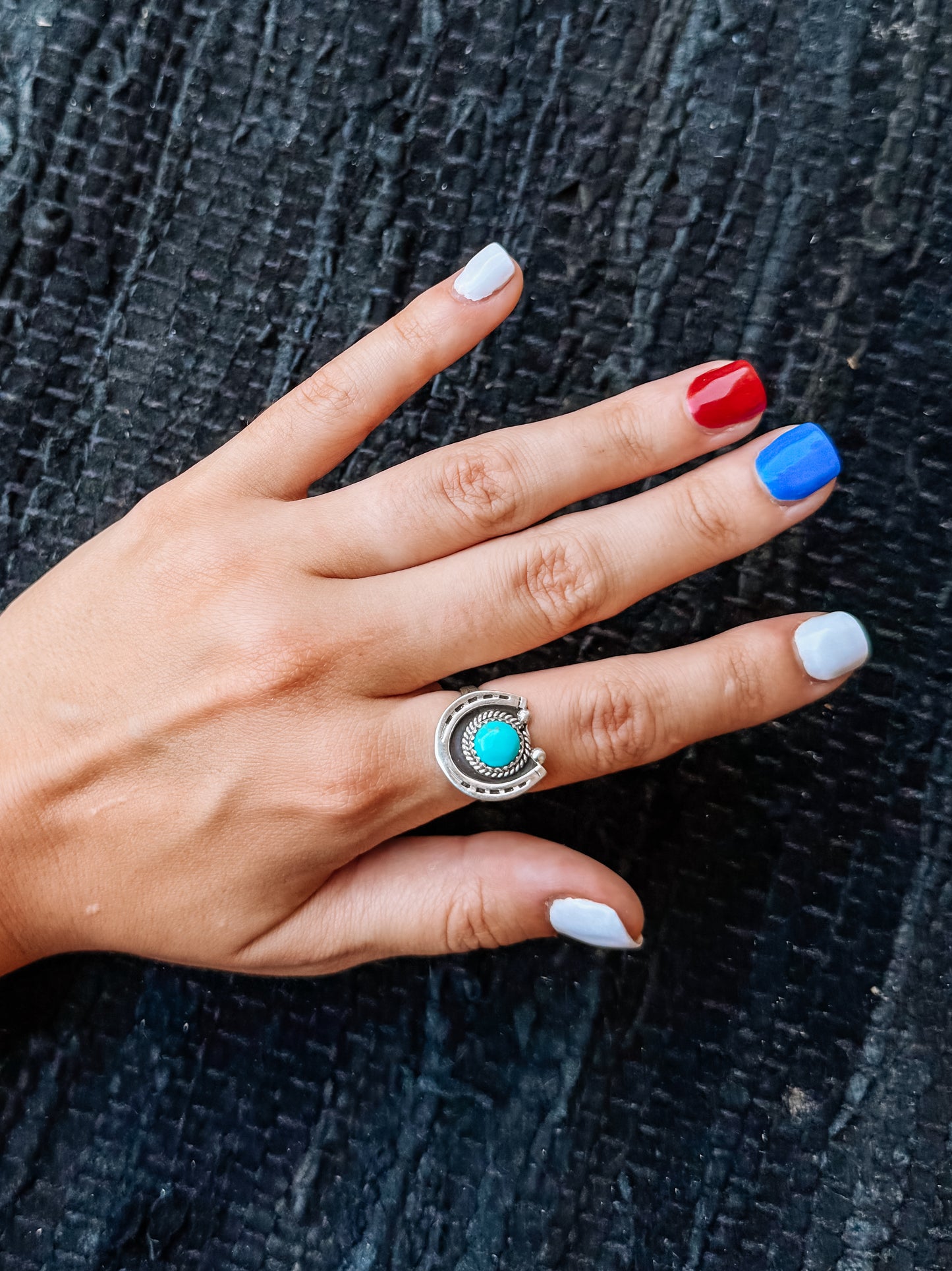 Horseshoe Turquoise Ring