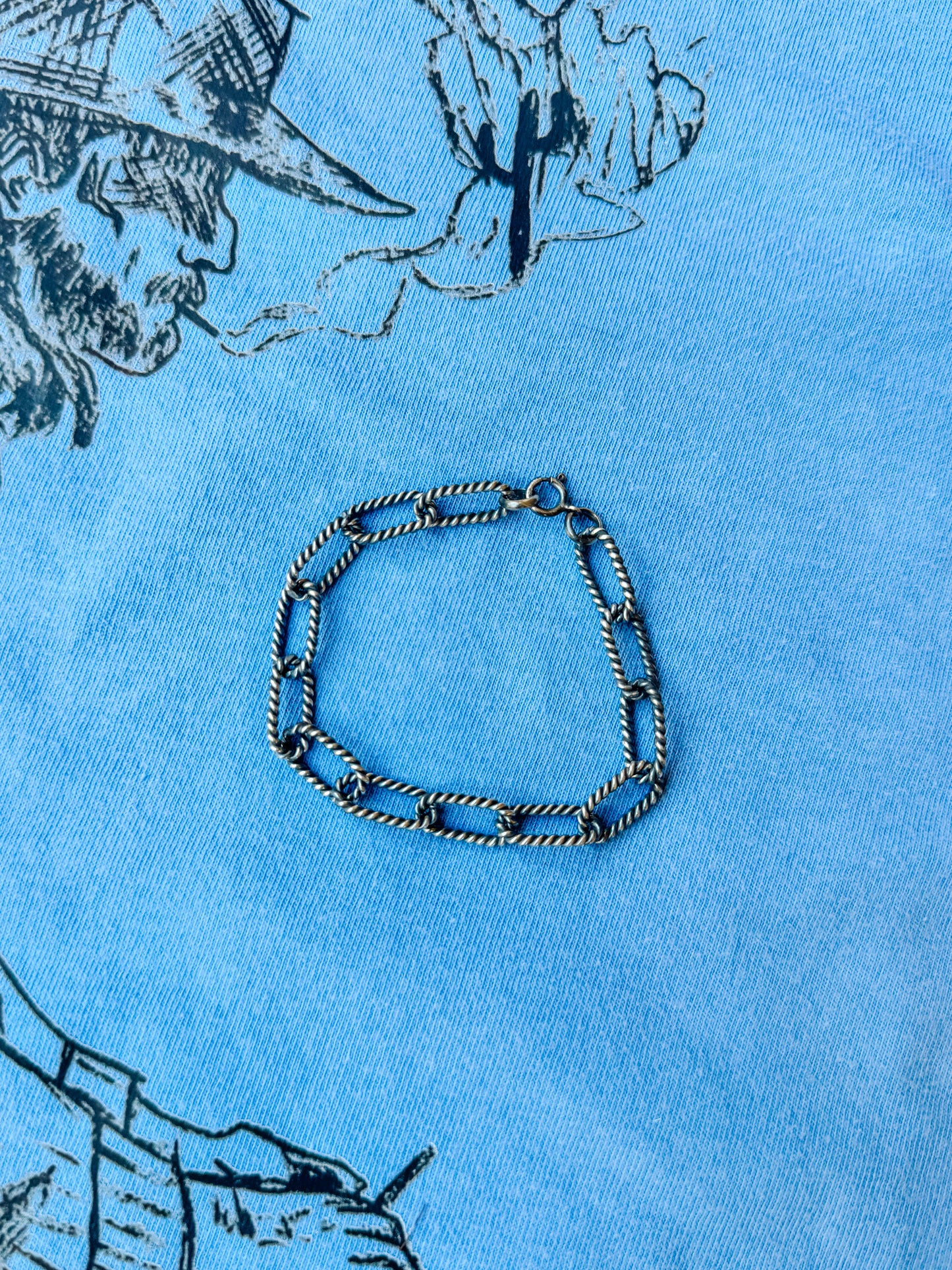 Aspen Silver Rope Bracelet