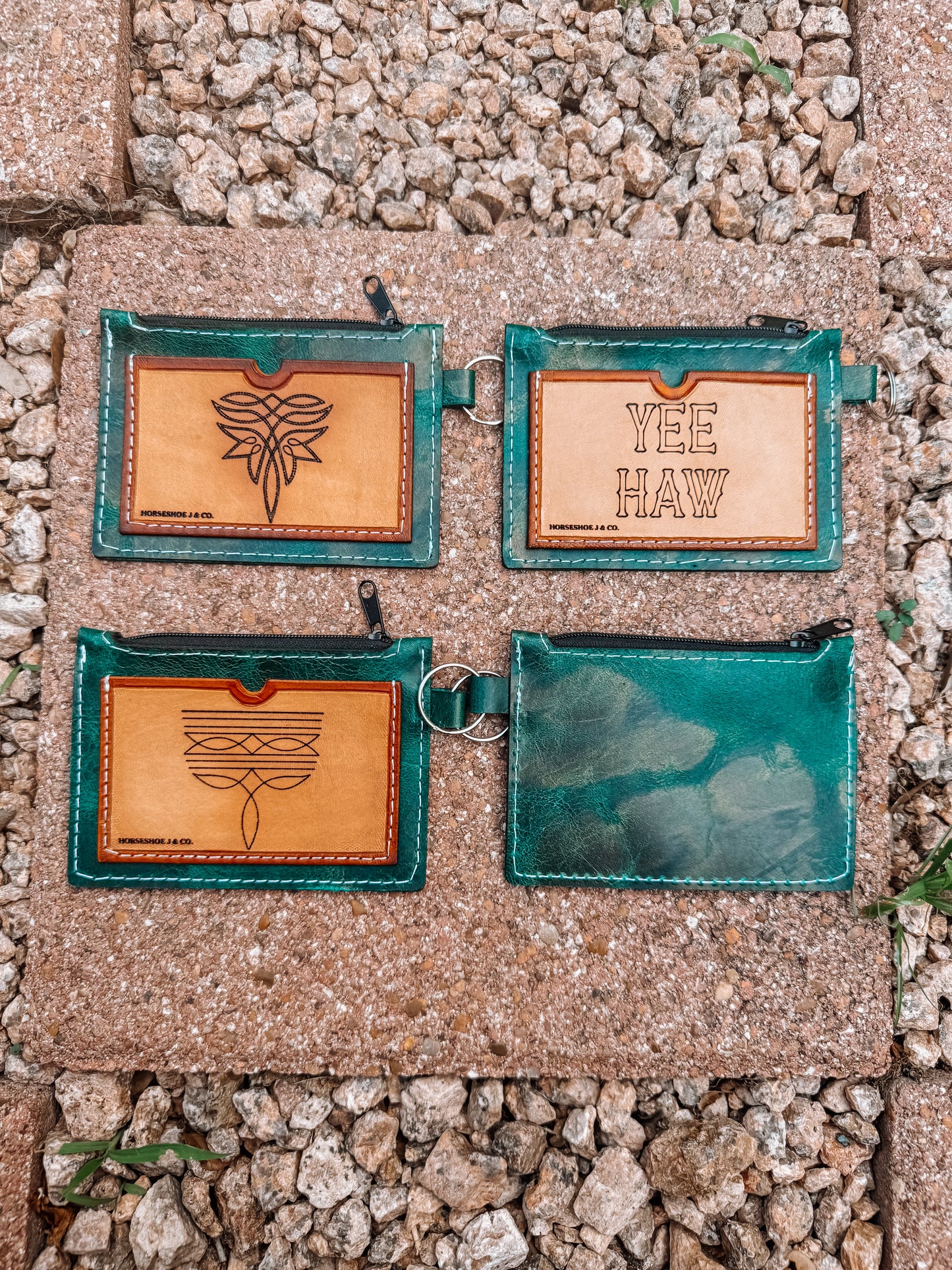 Teal Keychain Wallets