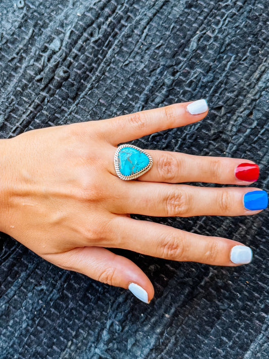 Moody Turquoise Ring