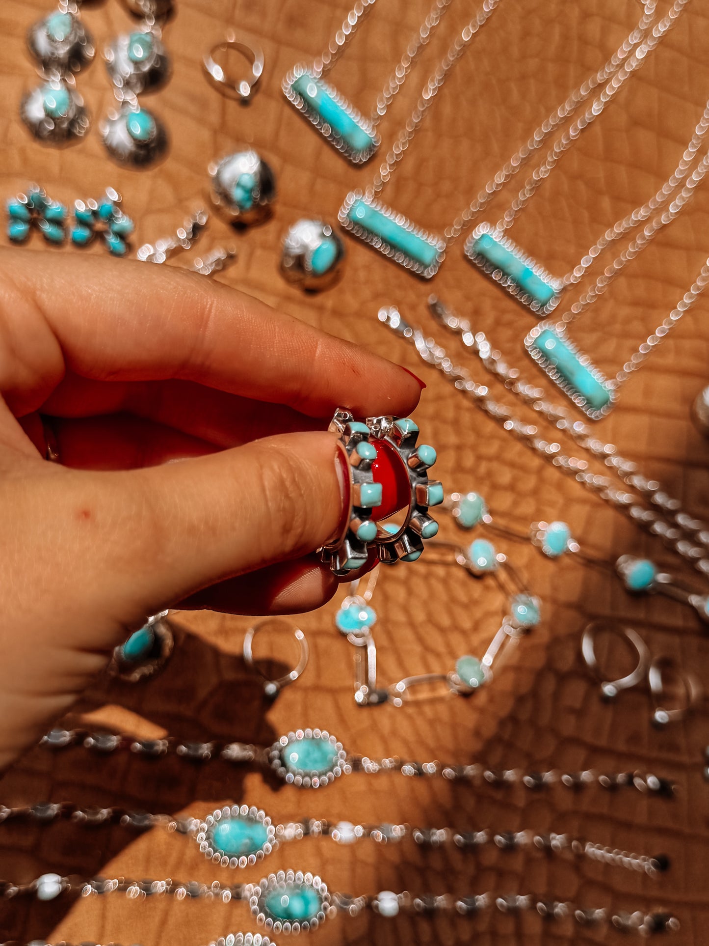 Wranglin' Turquoise Hoops