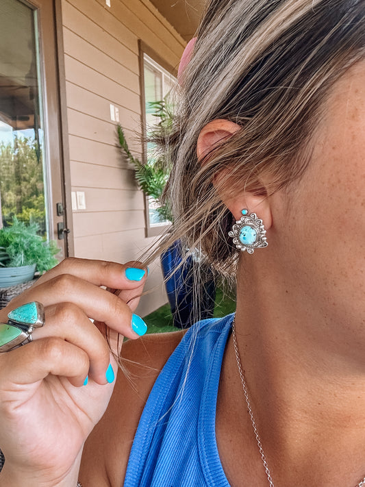 Ector Golden Hills Turquoise Earrings