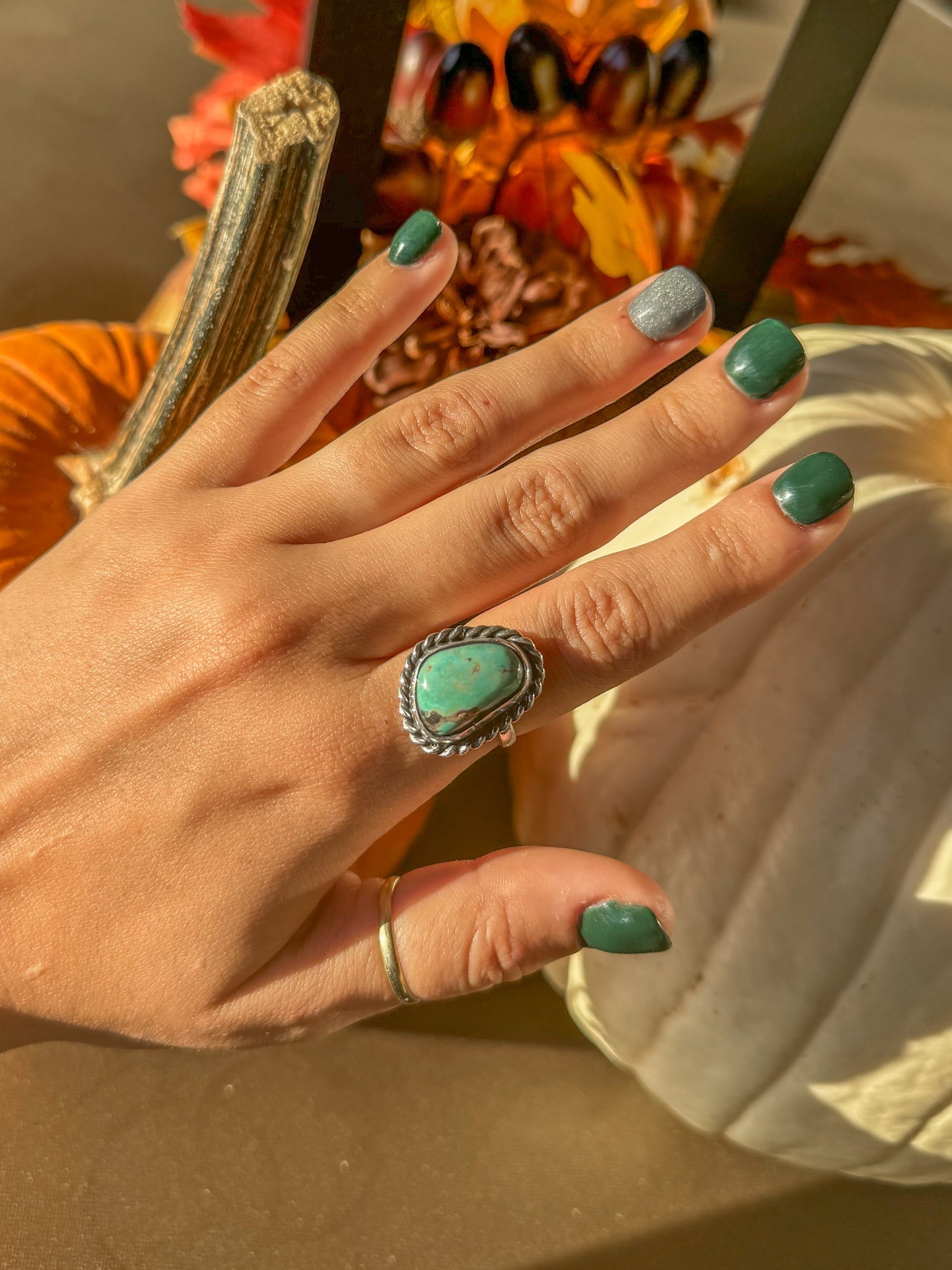 Silas Turquoise Ring (Adjustable)