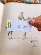 native american made turquoise stud earrings 