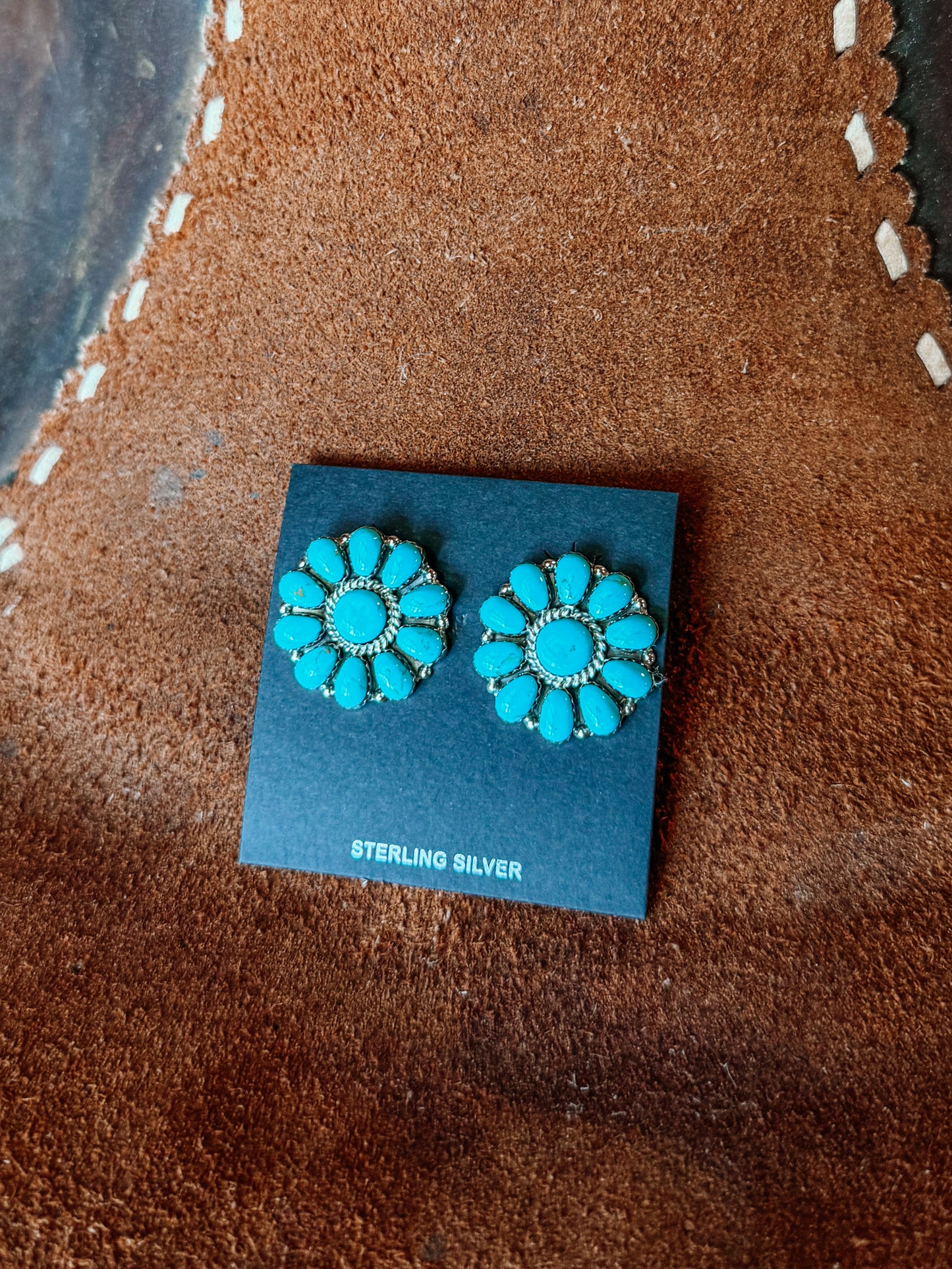 Olathe Turquoise Cluster Earrings