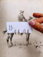 sterling silver vintage design hoop earrings