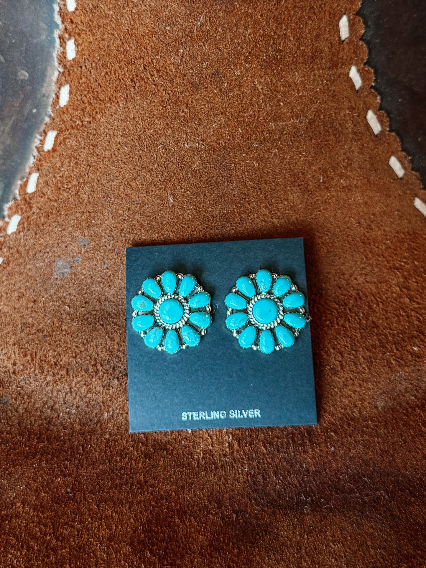 Olathe Turquoise Cluster Earrings