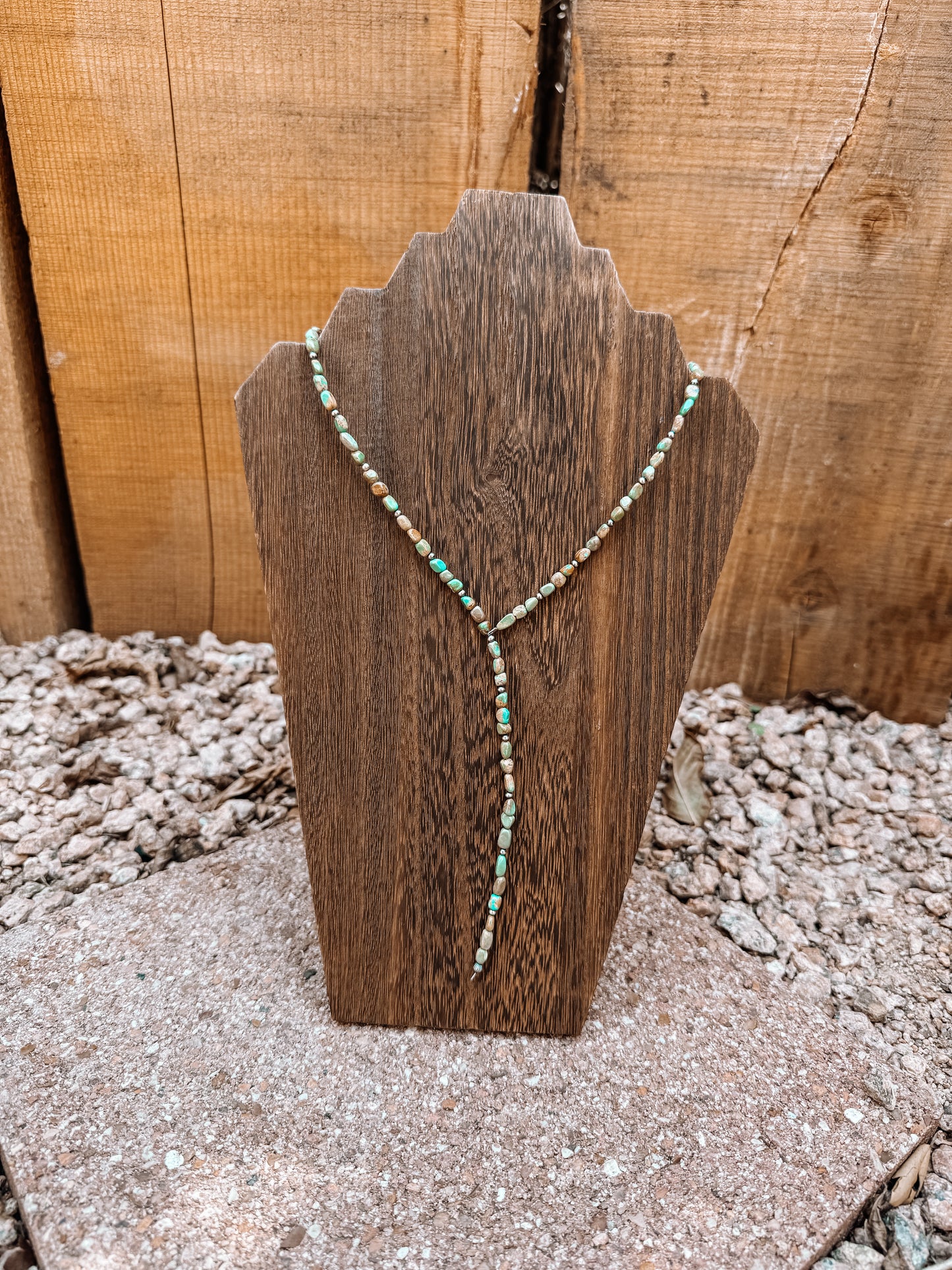 Turquoise Stone Lariat