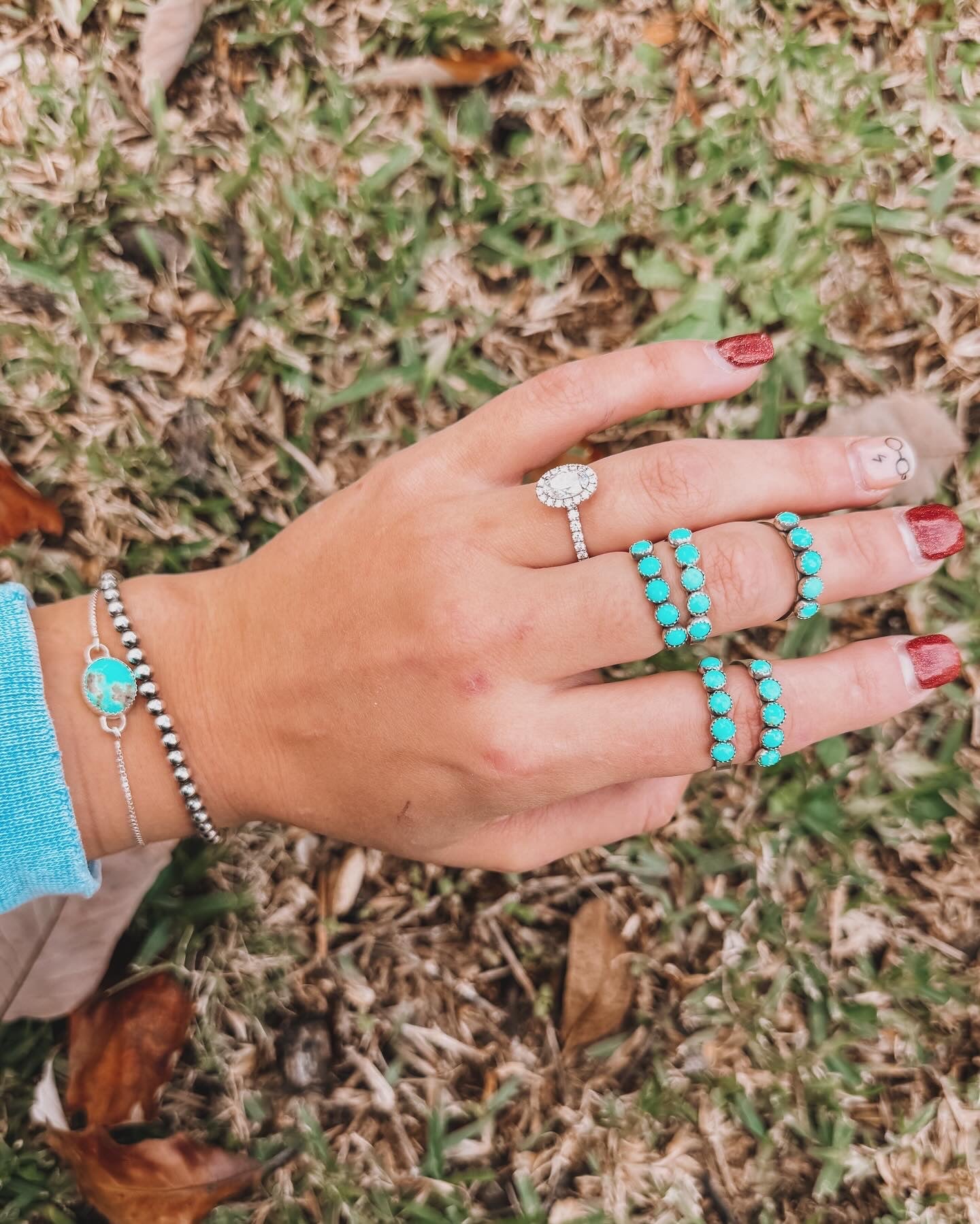 Turquoise Stacker Ring Band