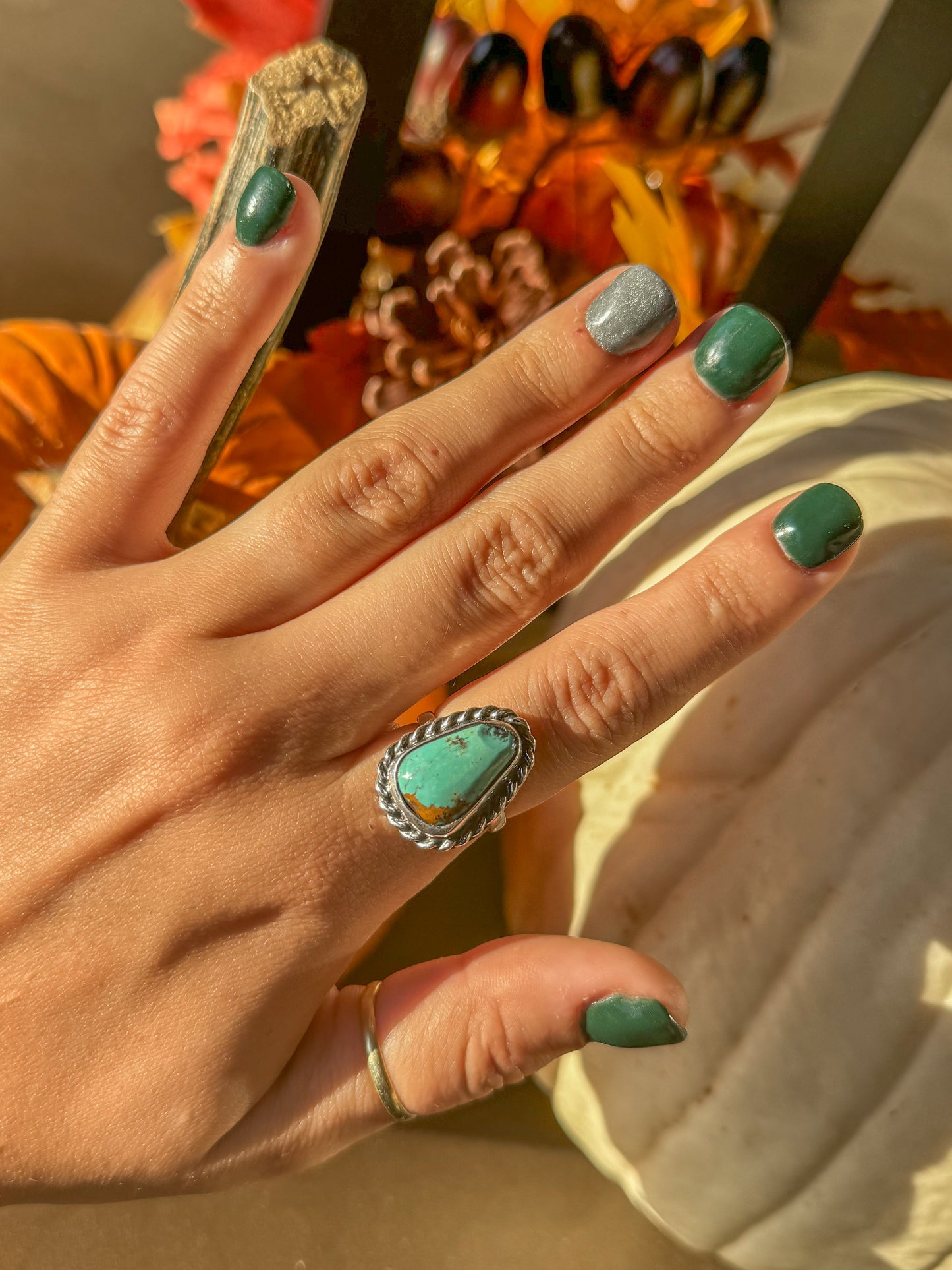 Silas Turquoise Ring (Adjustable)