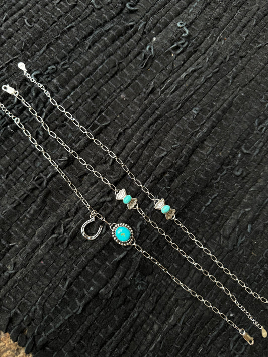 Turquoise Concho Anklet