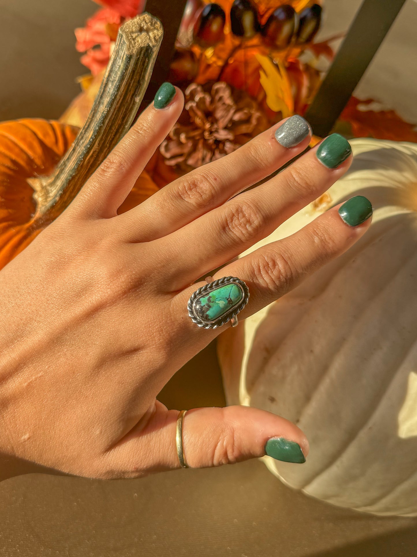 Silas Turquoise Ring (Adjustable)