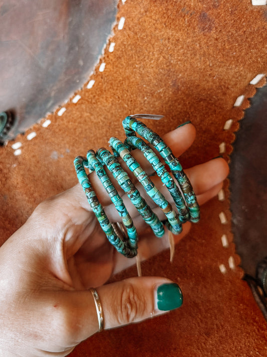 Tibetan Turquoise Hand Strung Bracelet