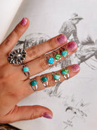sterling silver and turquoise rings