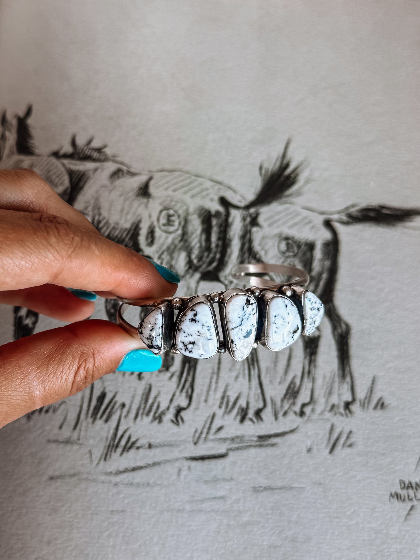 Ackerly White Buffalo Cuff Bracelet