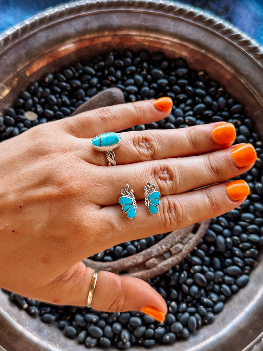 Turquoise Butterfly Earrings