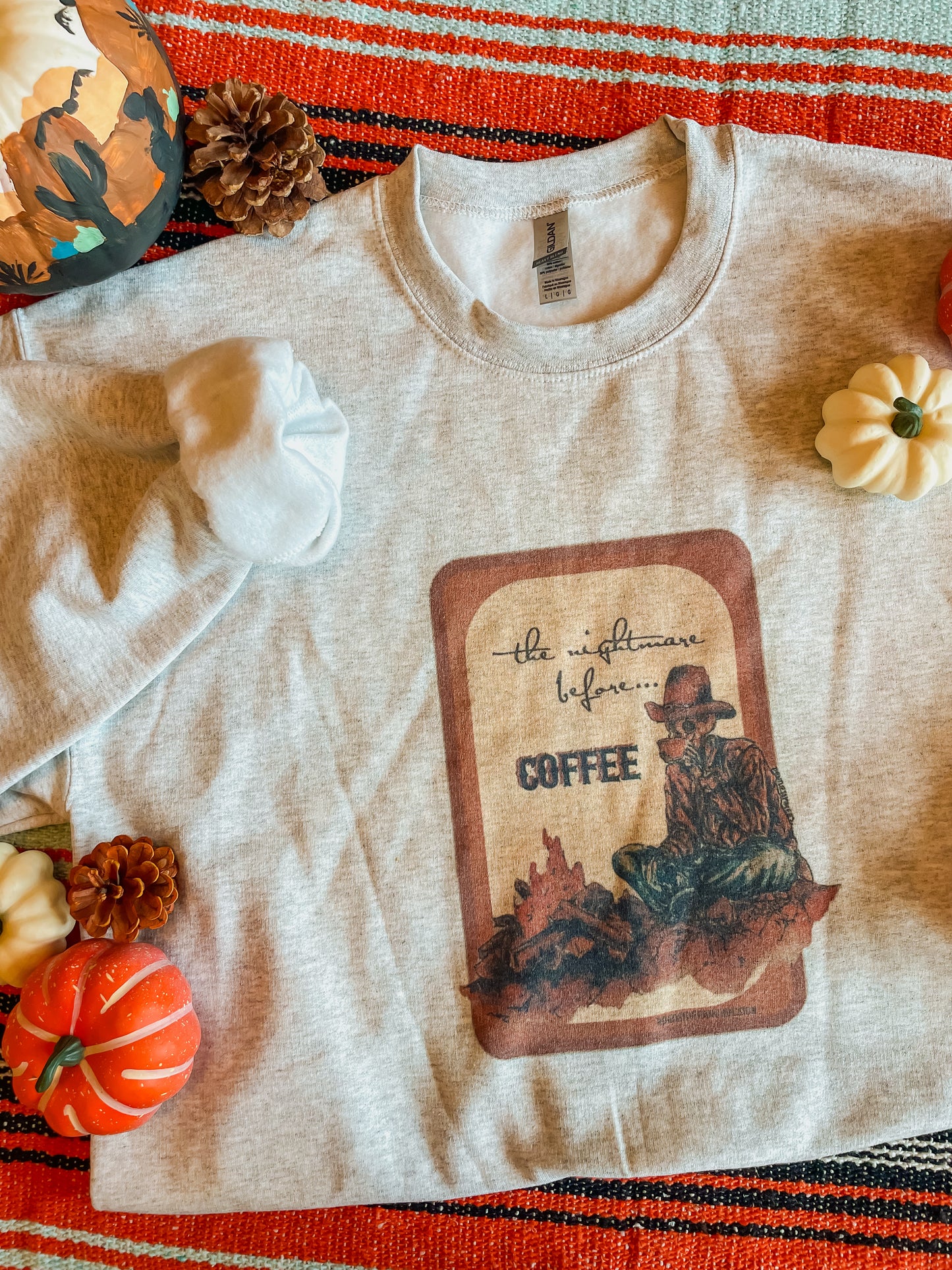 Nightmare Before Coffee Crewneck Sweatshirt