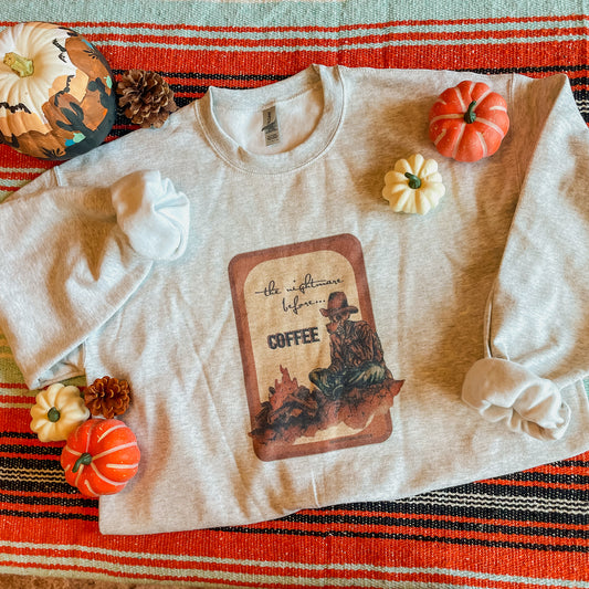 Nightmare Before Coffee Crewneck Sweatshirt