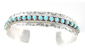 Among the Willows Turquoise Cuff