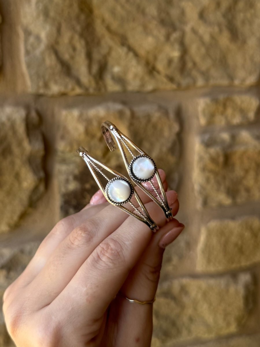 Alba Mother of Pearl Cuff Bracelet - Horseshoe J & Co.