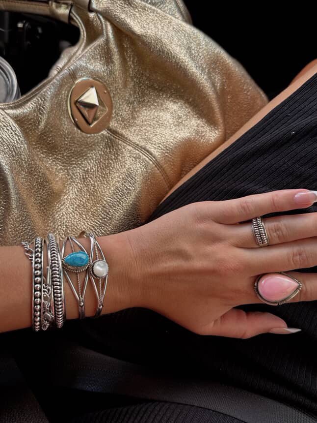 Alba Mother of Pearl Cuff Bracelet - Horseshoe J & Co.