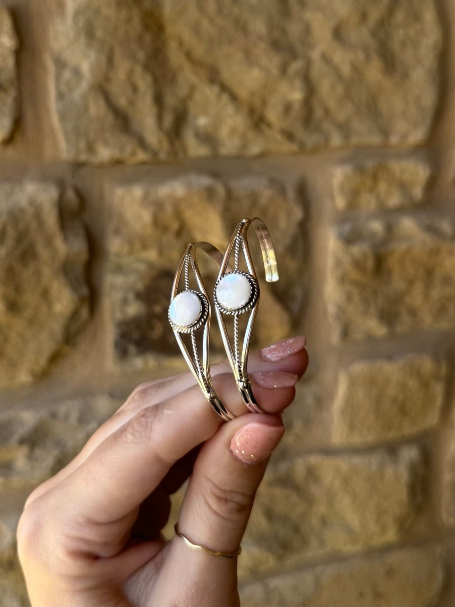 Alba Mother of Pearl Cuff Bracelet - Horseshoe J & Co.