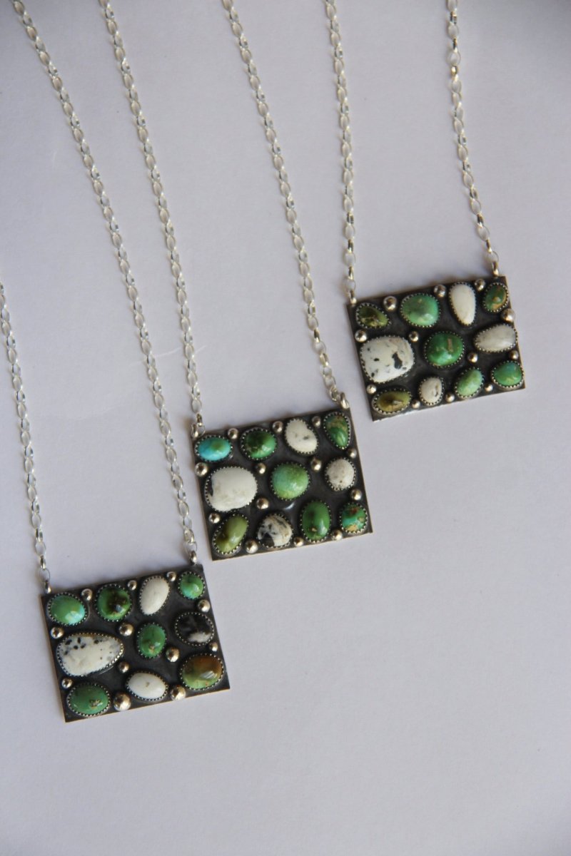 Alcova Sonoran Gold + White Buffalo Necklace - Horseshoe J & Co.