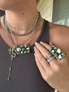 Alcova Sonoran Gold + White Buffalo Necklace - Horseshoe J & Co.