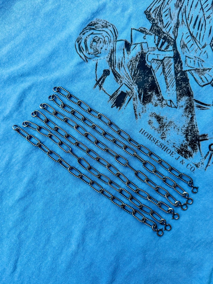 Aspen Silver Rope Chain Bracelet - Horseshoe J & Co.