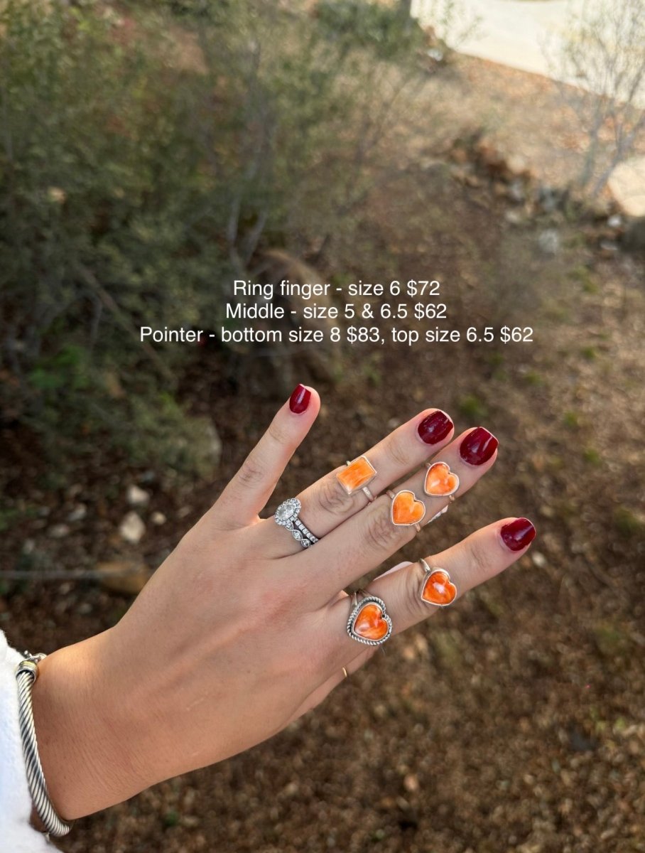 Baxter Orange Spiny Rings - bracelet - Horseshoe J & Co.