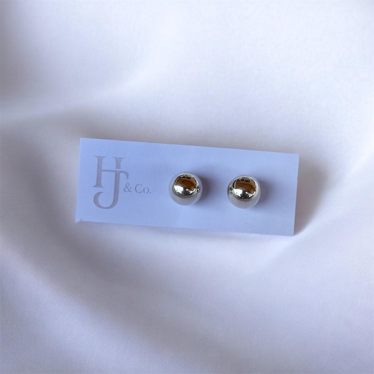 Beckton Silver Stud Earrings - Horseshoe J & Co.