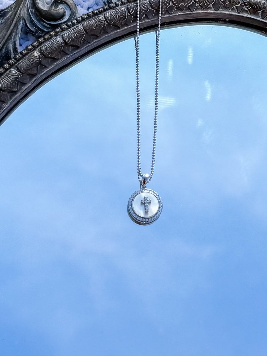 Bonner Mother of Pearl Cross Necklace - Horseshoe J & Co.