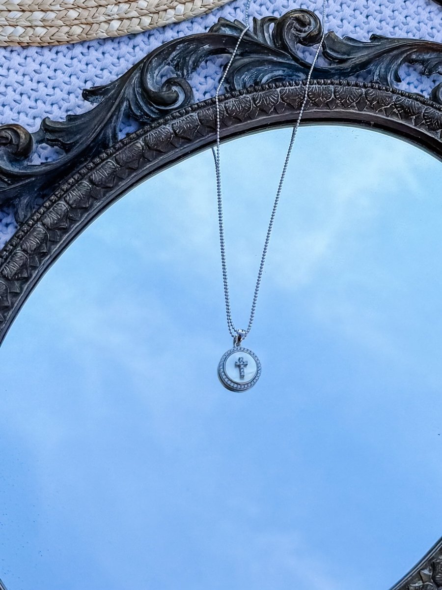 Bonner Mother of Pearl Cross Necklace - Horseshoe J & Co.